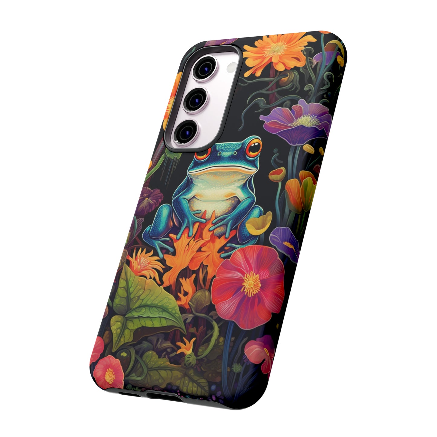 Floral Frogs Elegance Phone Case for Google Pixel, iPhone & Samsung Galaxy