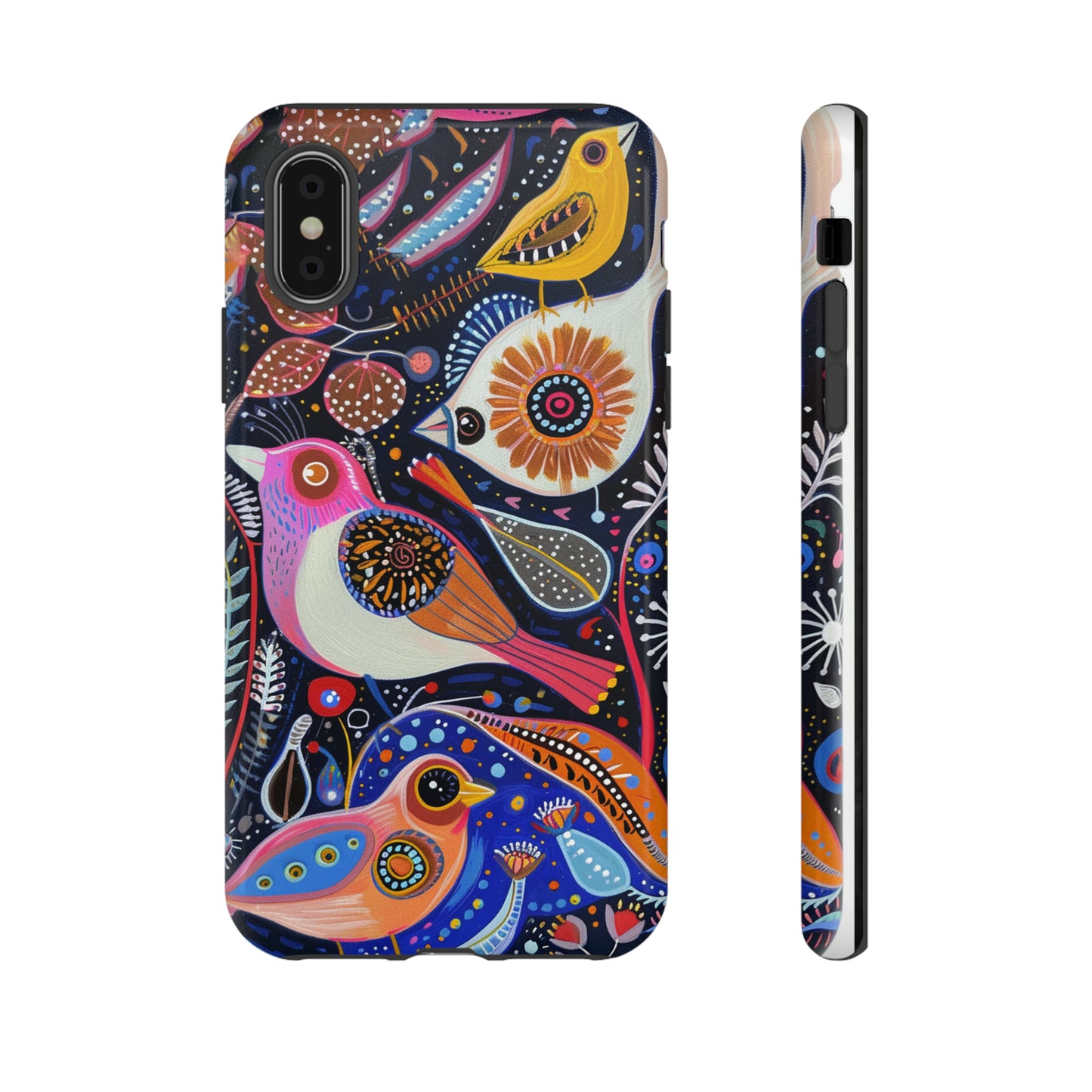 Mexican Style Bird Painting Phone Case