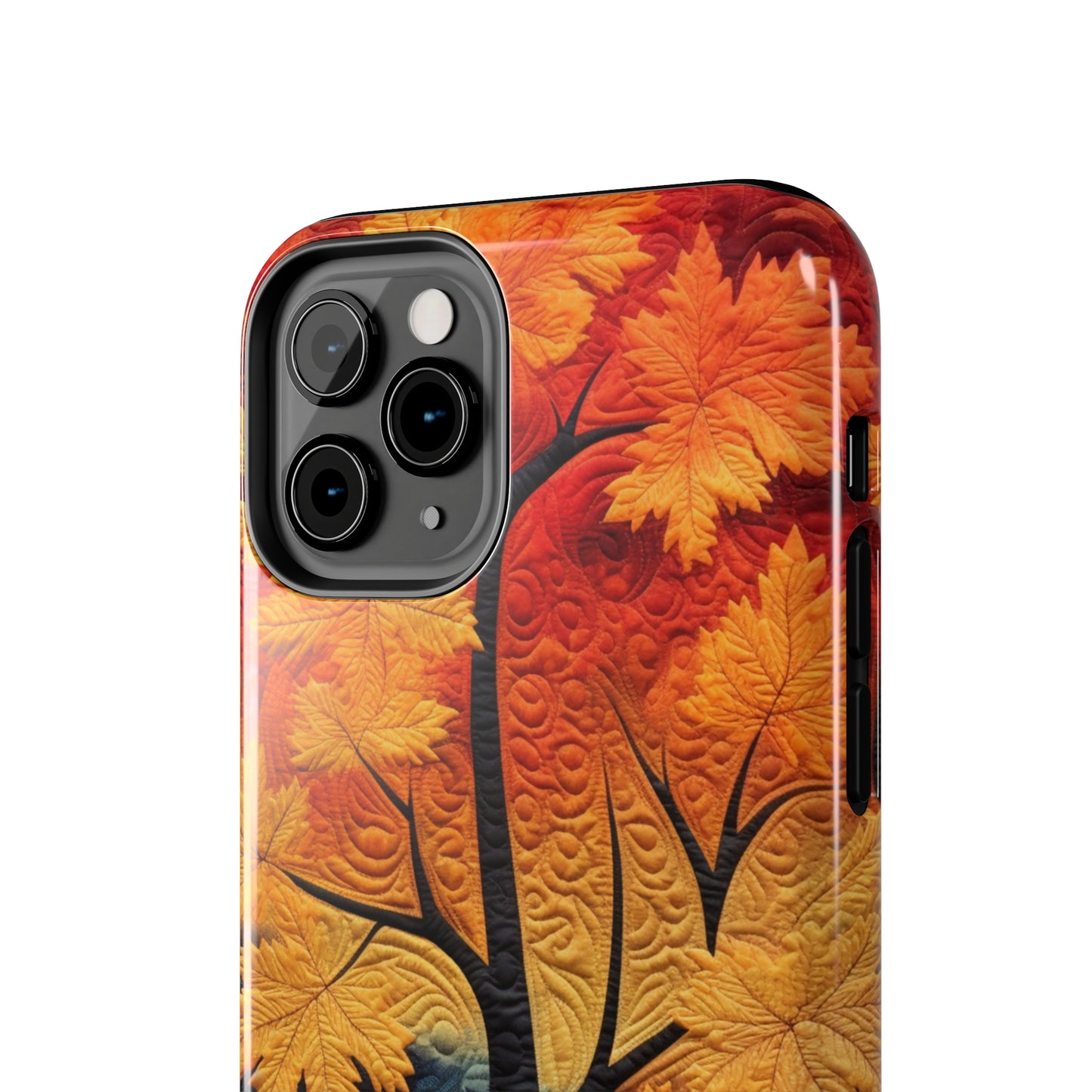 Autumn Forest Embroidered iPhone Case