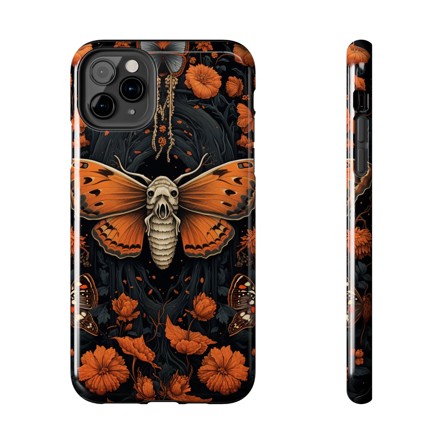 Eerie Elegance: Halloween Goth Moth Apple Phone Case | Dark Enchantment iPhone Case