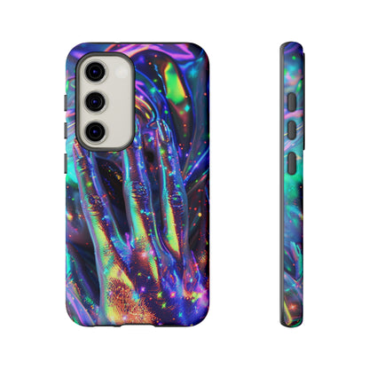 Marbled opalescent Holographic Print Phone Case