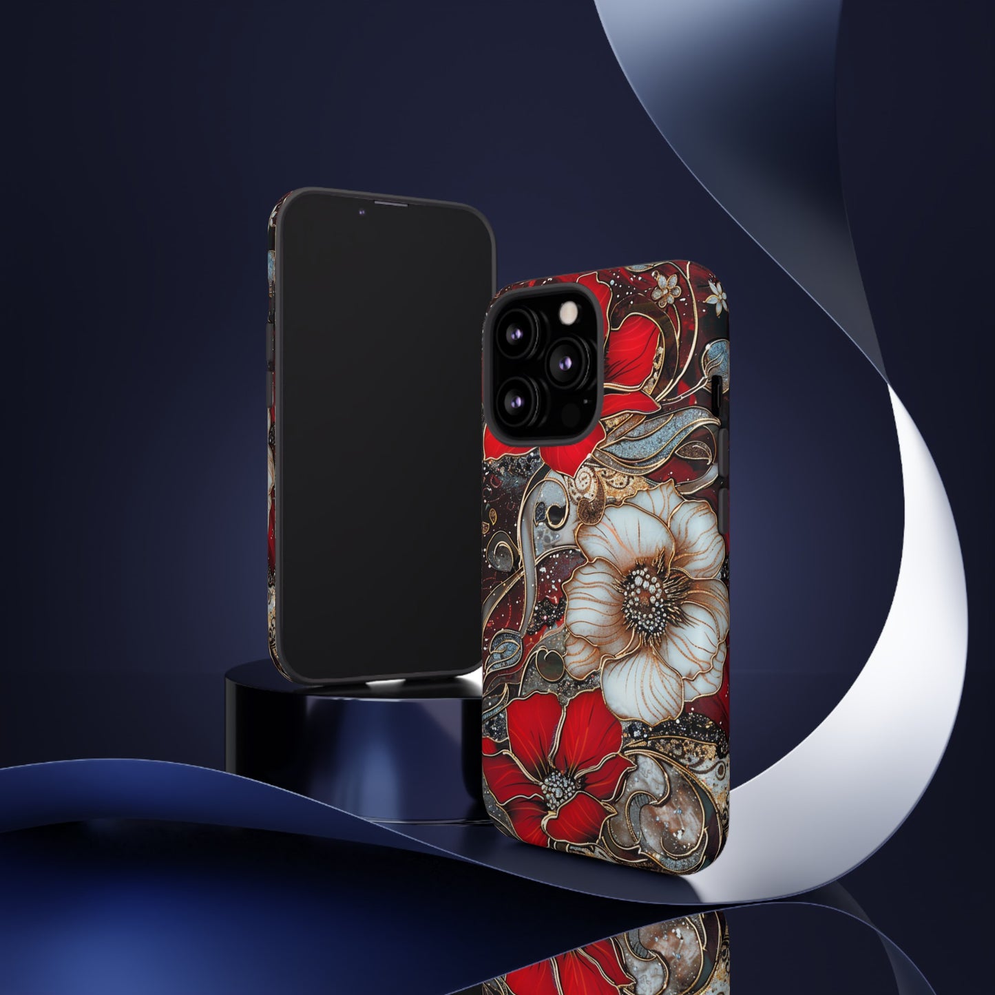 Stained Glass Floral Paisley Explosion Phone Case