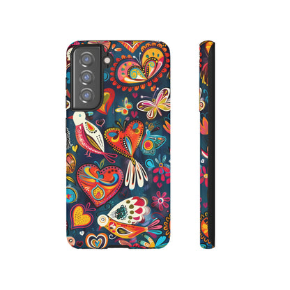 Bright Colorful Mexican Style Mural Painting Phone Case