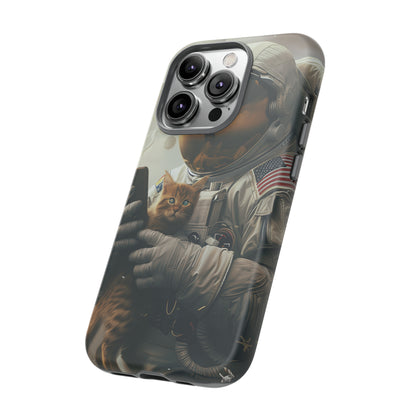 The Astronaut and the Cat Phone Case