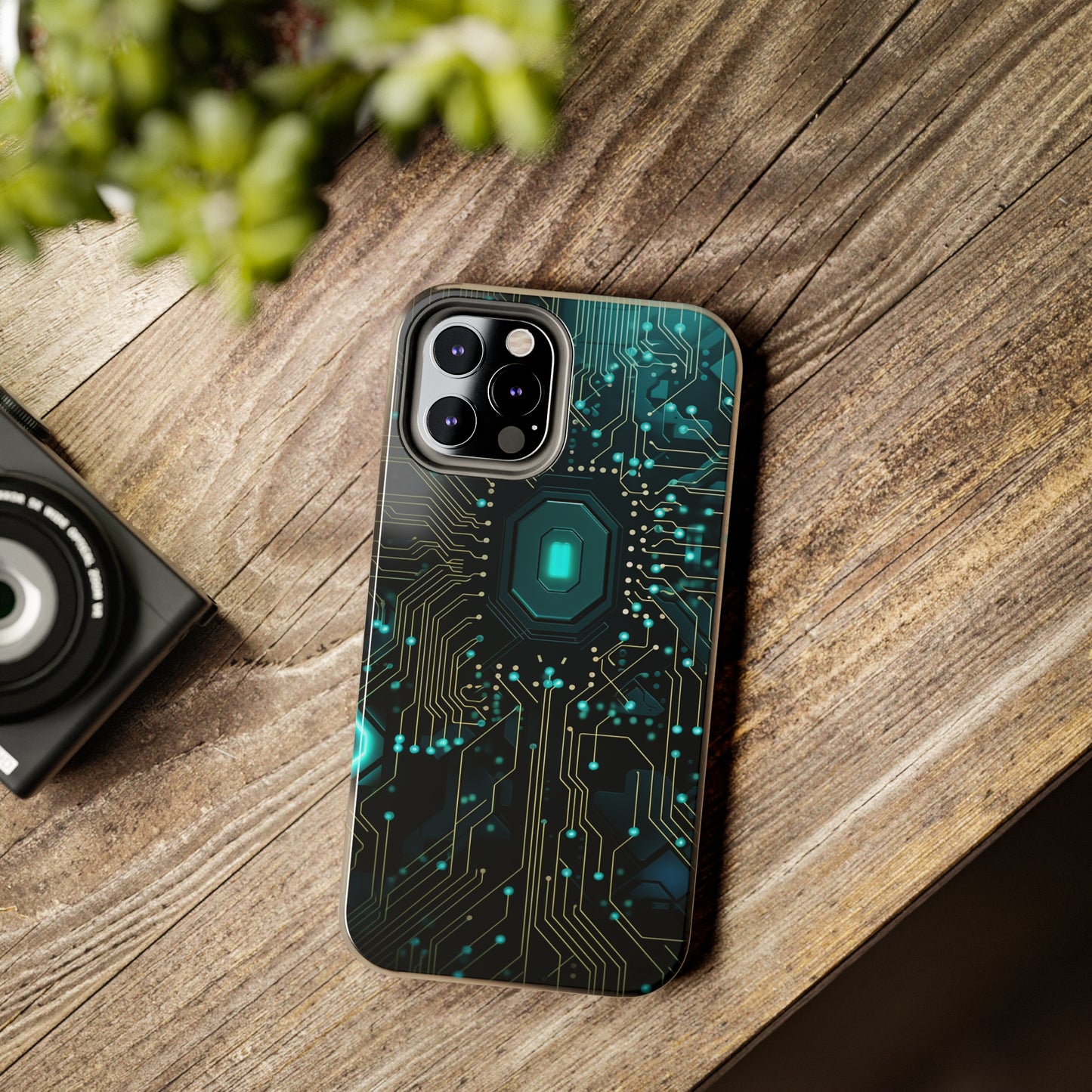 Neon Nexus: Cyberpunk Circuit Board | Futuristic Tech-Inspired iPhone Case