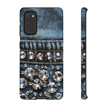 Blue Jean Queen Rhinestone Bling Phone Case