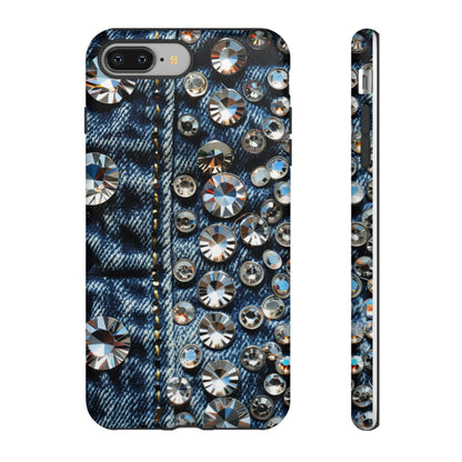 Blue Jean Queen Rhinestone Bling Phone Case