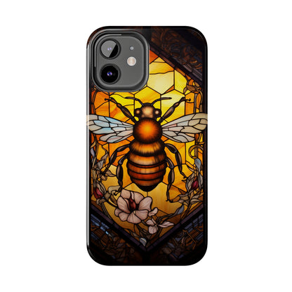 Stained glass Honey Bee iPhone Case | Embrace the Sweetness of Nature's Workers