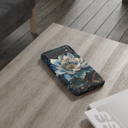 Zen Stained Glass Lotus Floral Design Phone Case