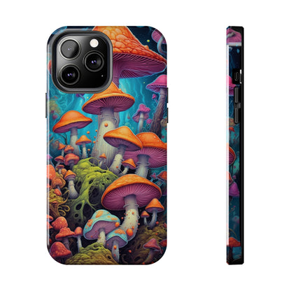 Trippy Magic Mushroom Tough iPhone Case | Embrace the Psychedelic Enchantment