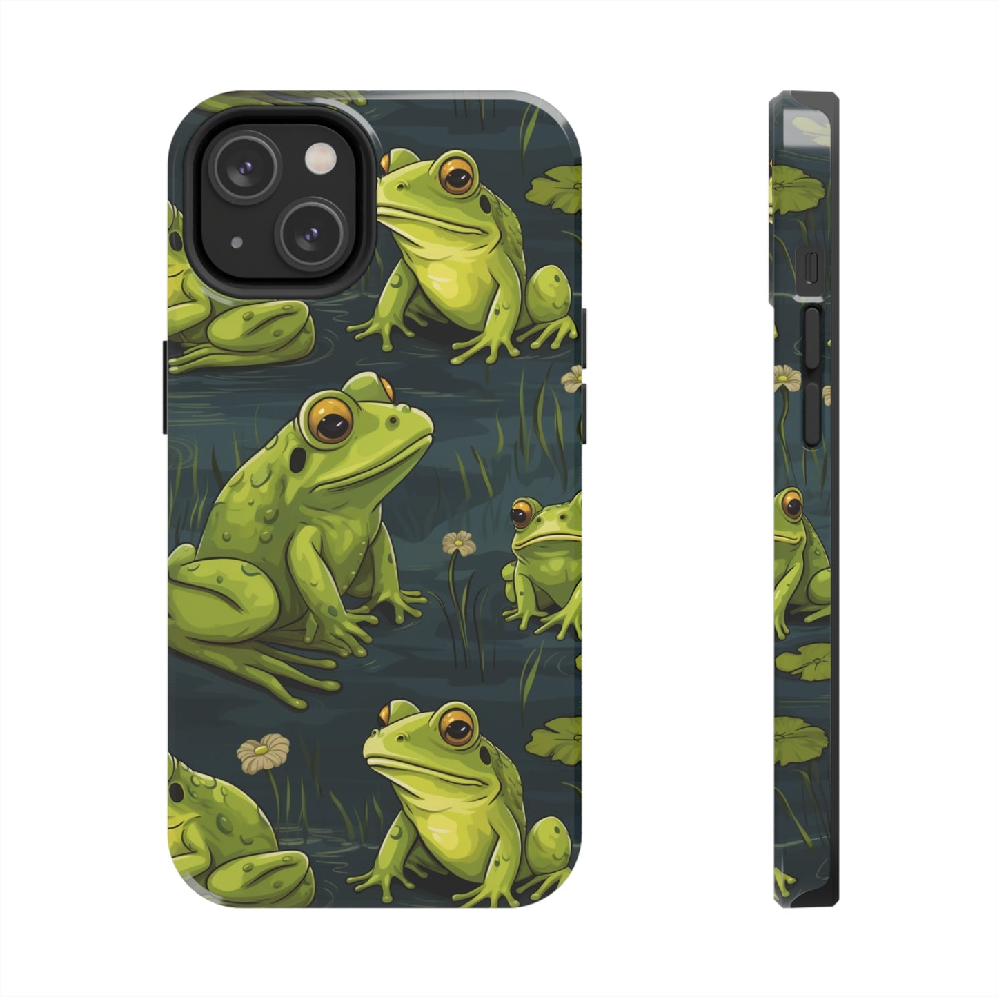 Cute frogs iphone 14 case