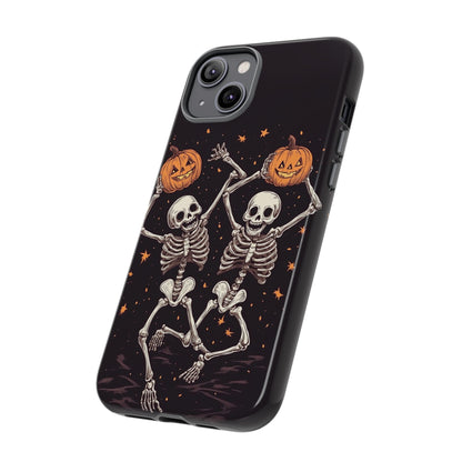 Dancing Skeletons with Jack-o'-Lanterns Phone Cover