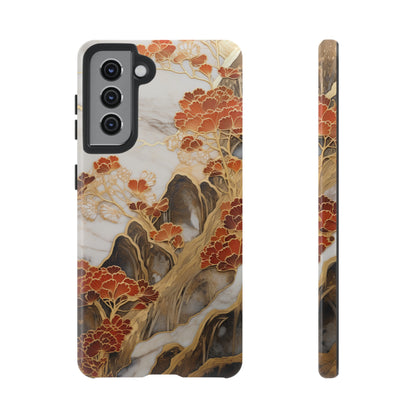 Chiyogami Floral Tough iPhone Case Galaxy S23 S22 S21 S20 Plus Ultra | Iphone 14 13 12 11 8 Pro Max Mini | Pixel 7 6 Pro 5 | Japanese Boho