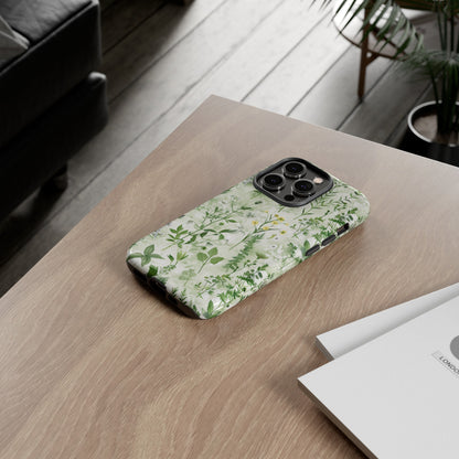 Floral Sage Green Wildflower Phone Case