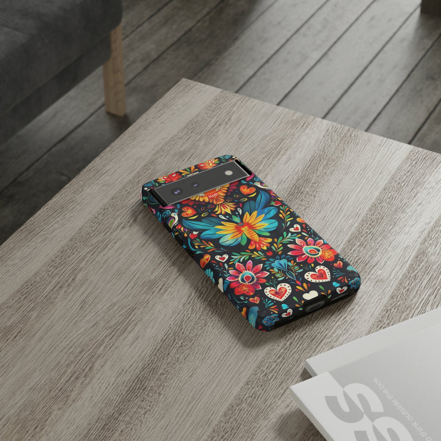 Floral Explosion Magic Hearts Phone Case