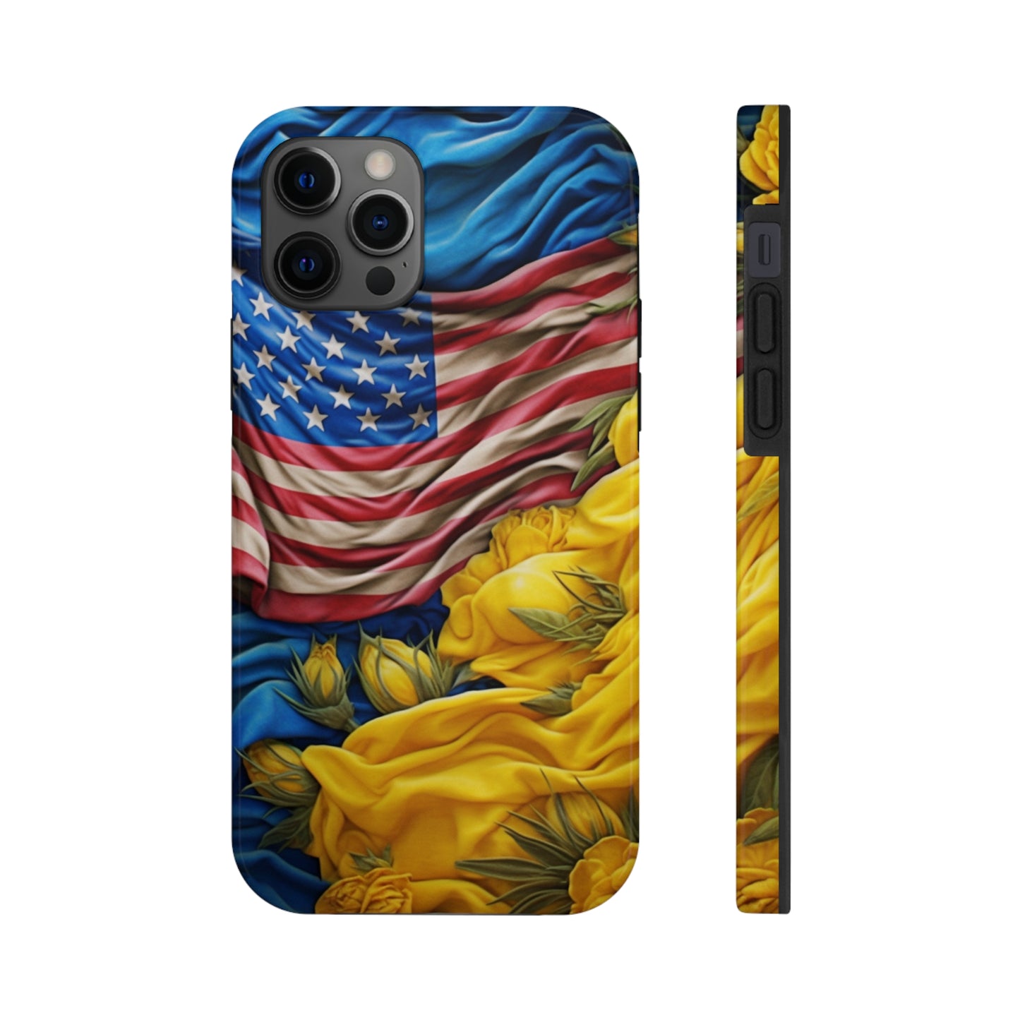 Support Ukraine Flag Phone Case | Show Your Ukrainian USA Patriotic Spirit with a Tough iPhone Case