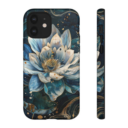 Zen Stained Glass Lotus Floral Design Phone Case