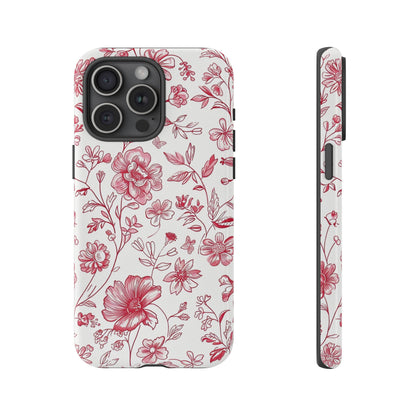 Pink Floral Wildflower Phone Case