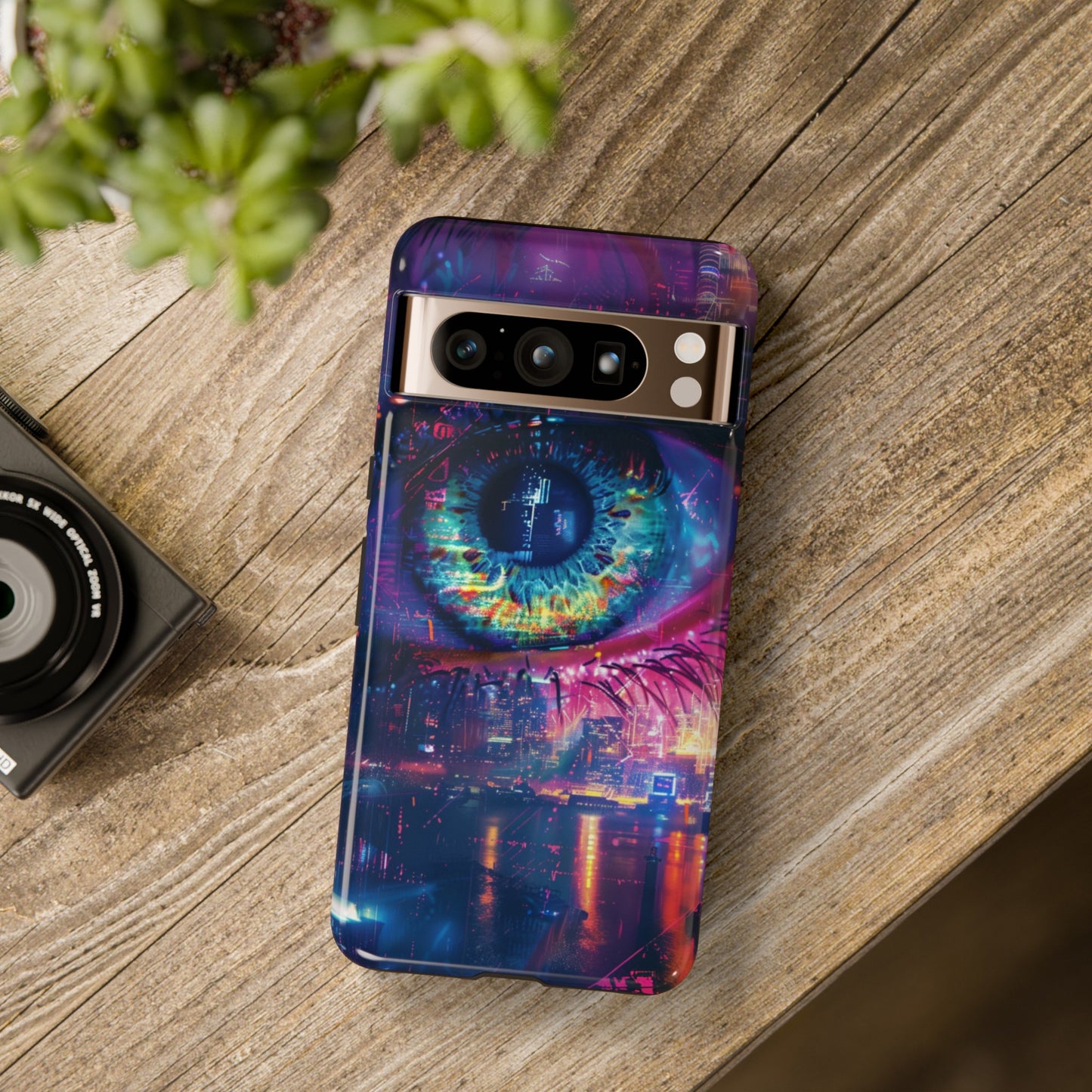 Eye of the Beholder Cyberpunk Art Phone Case