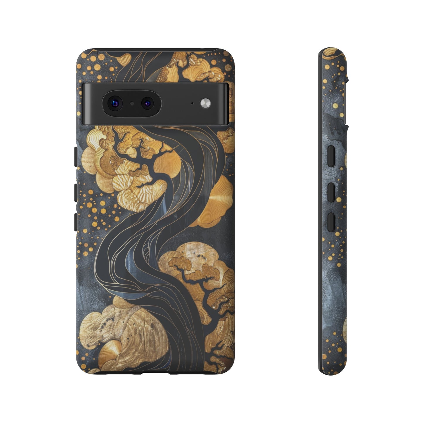 Gold and Silver Tree of Life Design Phone Case