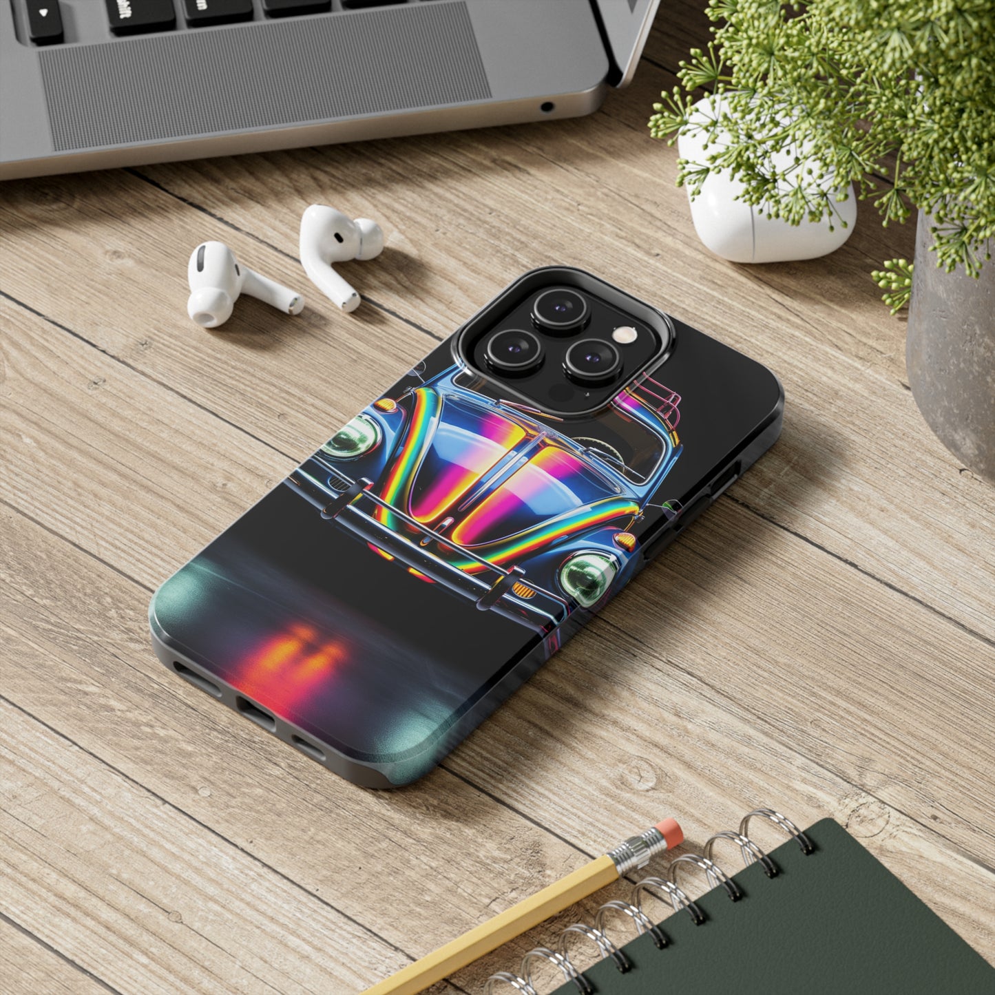 iPhone Case | Colorful Journeys: Psychedelic VW Bug iPhone Tough Case