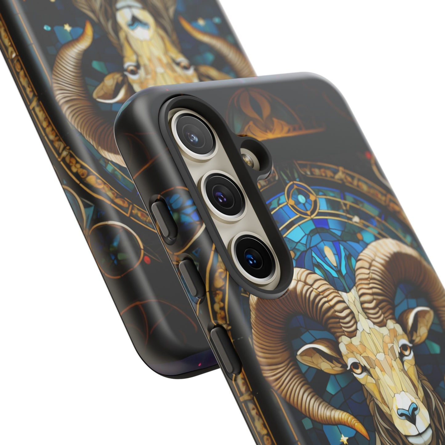 Aries Astrology Stained Glass Design Phone Case