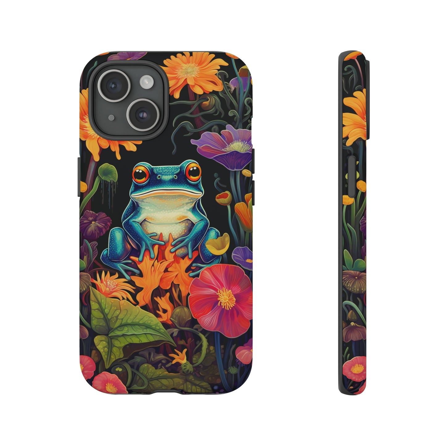 Floral Frogs Elegance Phone Case for Google Pixel, iPhone & Samsung Galaxy