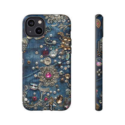 Blue Jean Queen Rhinestone Bling Phone Case