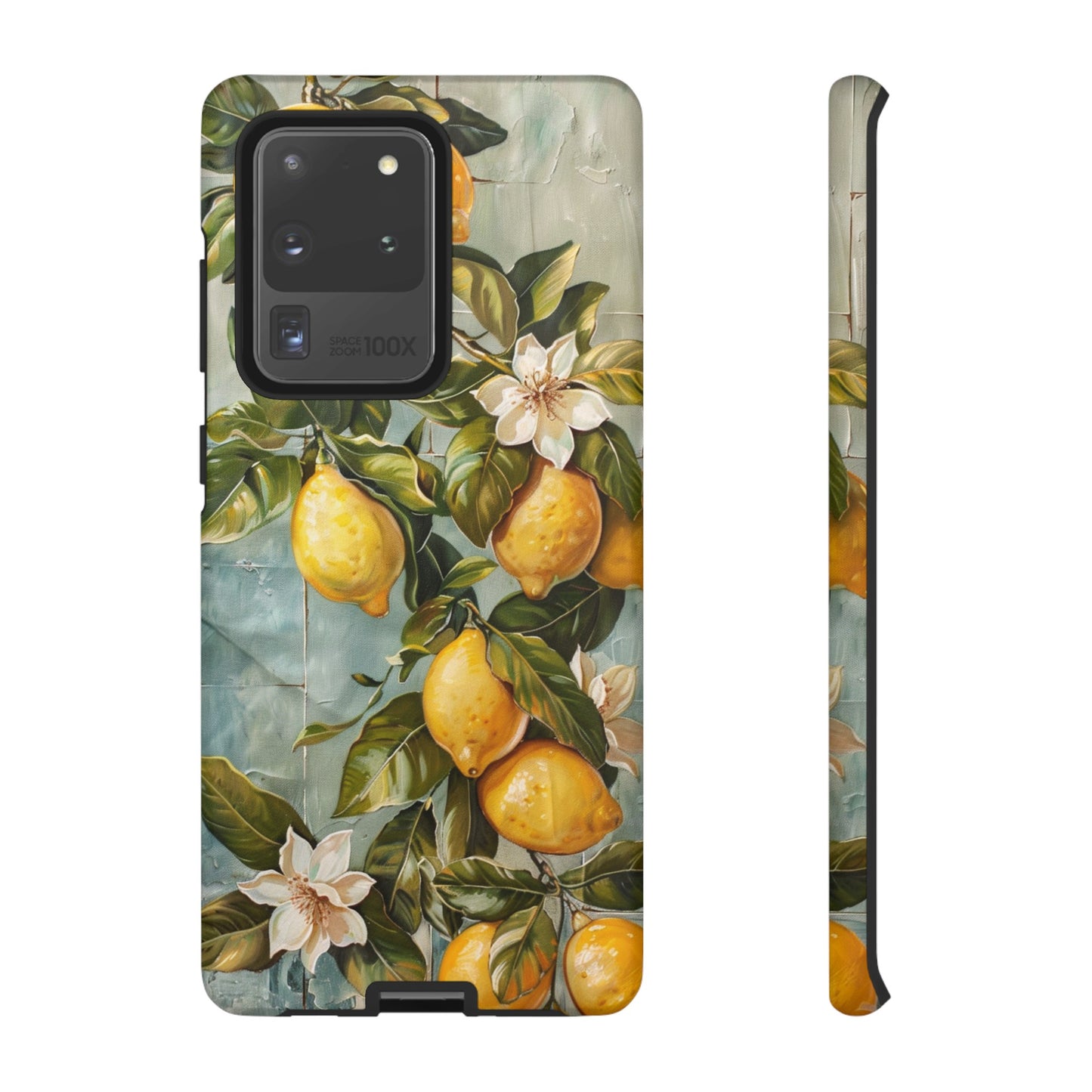 Mediterranean Lemon Tile Oil Painting iPhone 13 Case