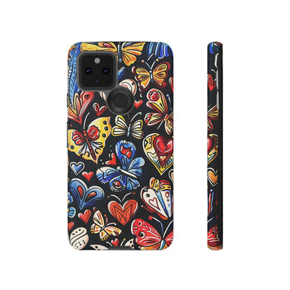 Butterfly Magic Hearts Phone Case