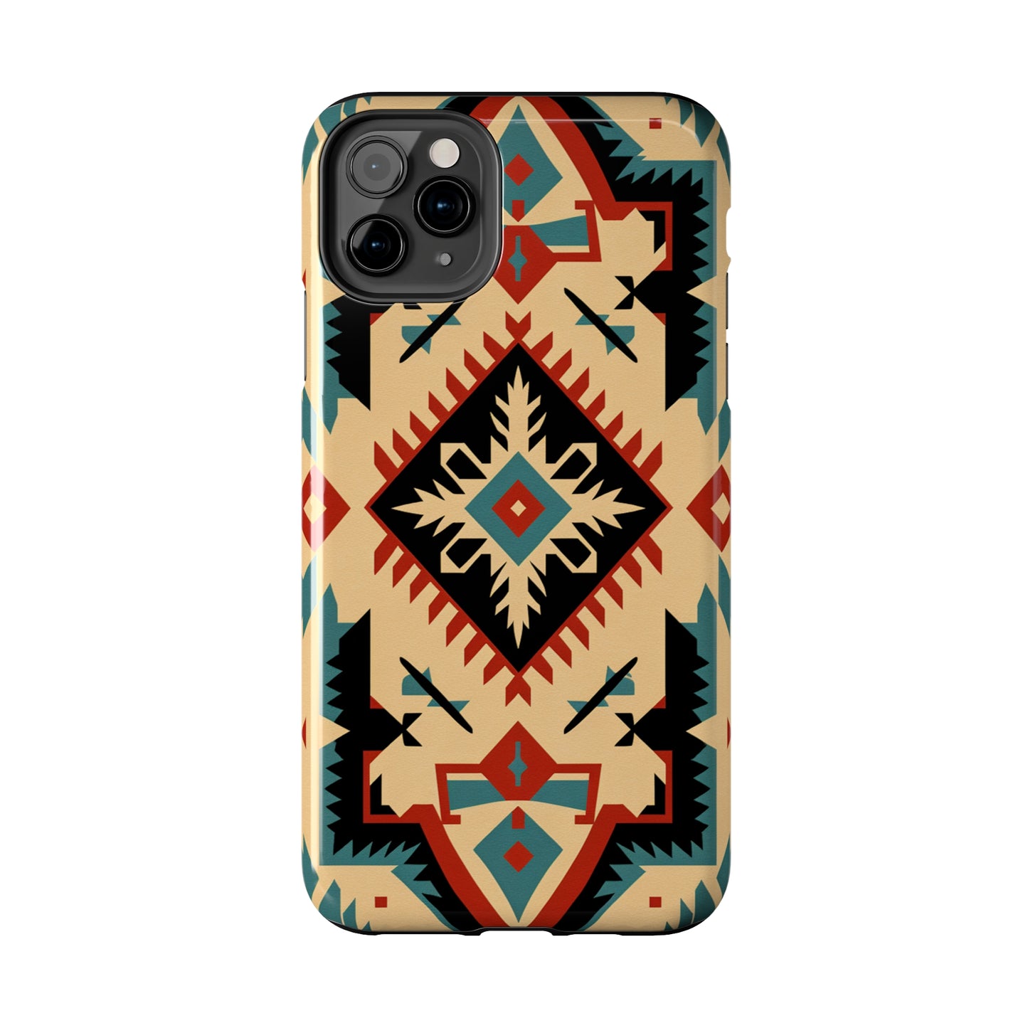 Native American Santa Fe Style Abstract iPhone Case