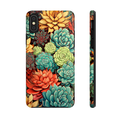 Succulent Desert Cactus Floral iPhone Case