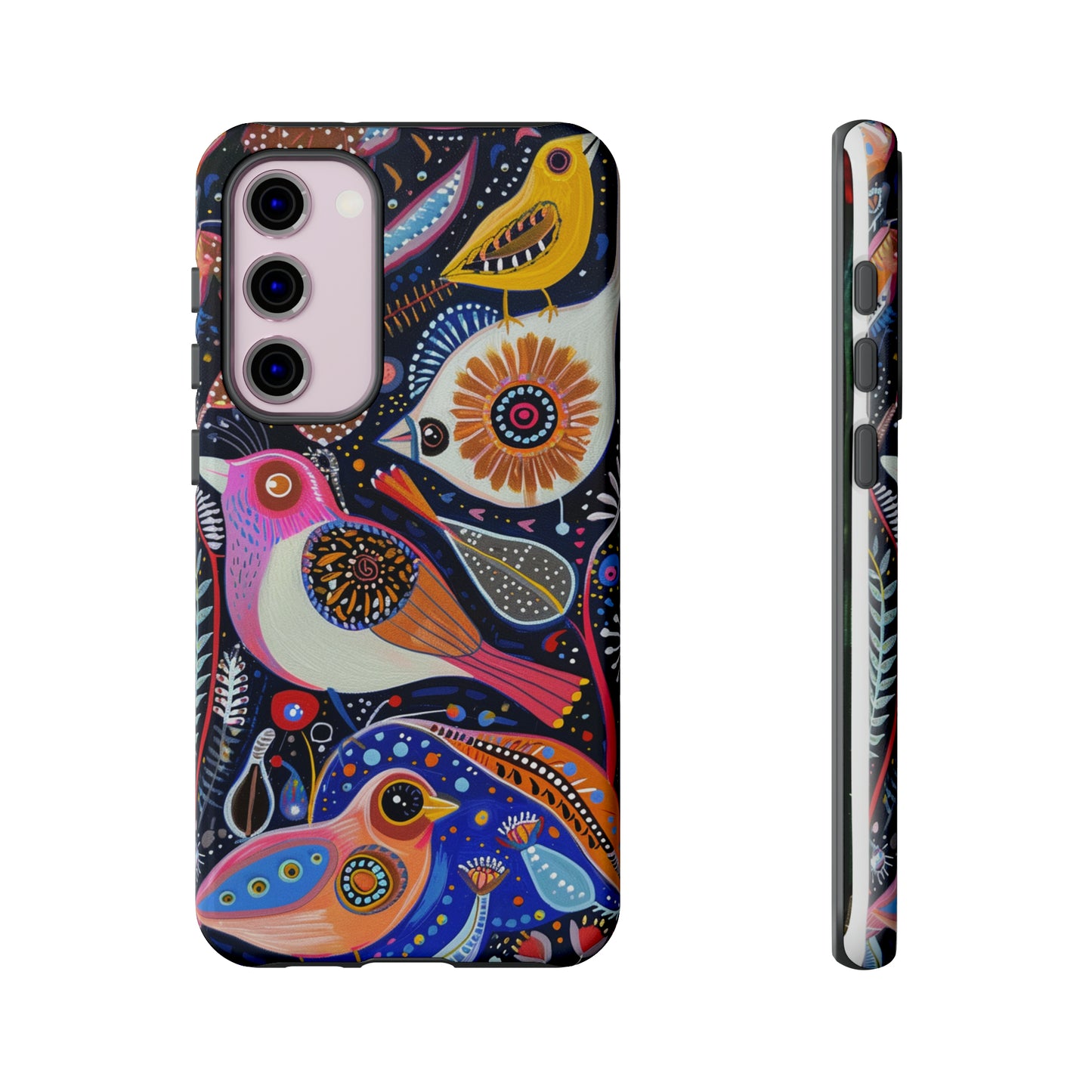 Mexican Style Bird Painting Phone Case