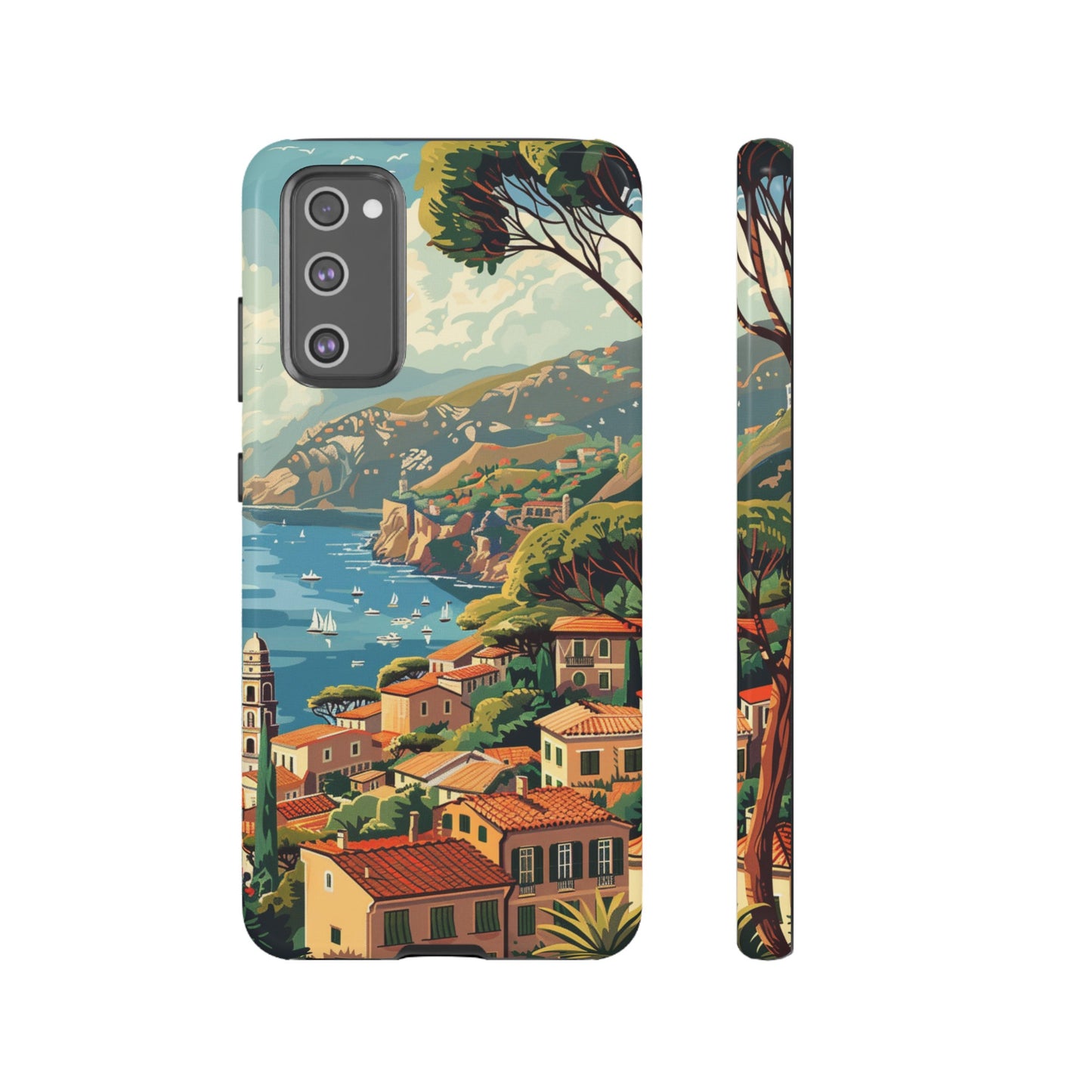 Midcentury French Riviera Landscape Painting Phone Case