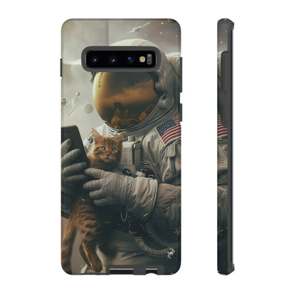 The Astronaut and the Cat Phone Case