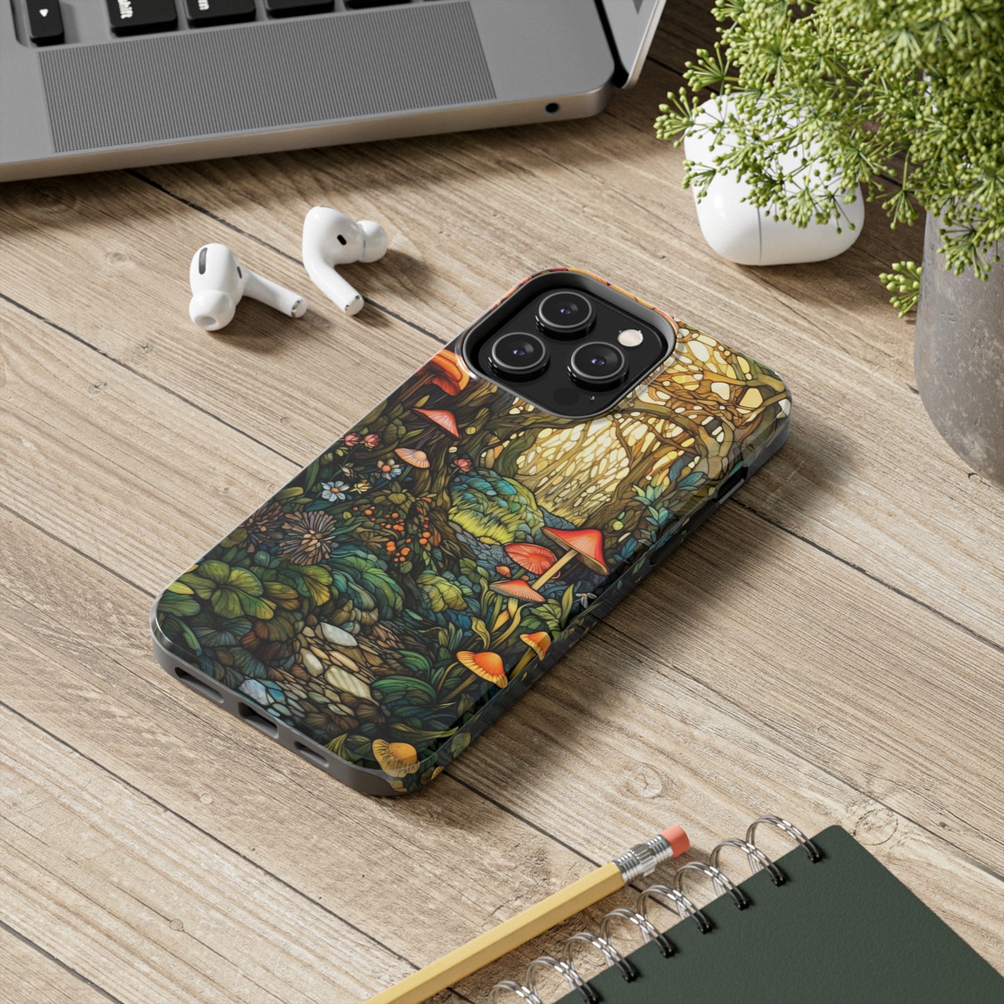 Magic Mushroom Boho Vibe iPhone Tough Case | Embrace the Enchantment of Nature with Durable Style