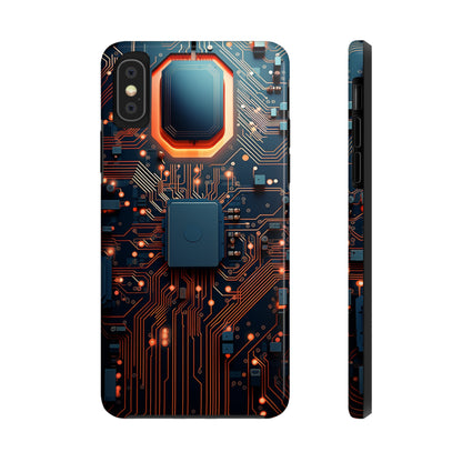 Neon Nexus: Cyberpunk Circuit Board | Futuristic Tech-Inspired iPhone Case