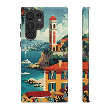 Midcentury French Riviera Landscape Painting Phone Case