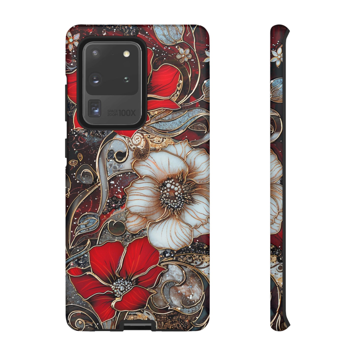 Stained Glass Floral Paisley Explosion Phone Case