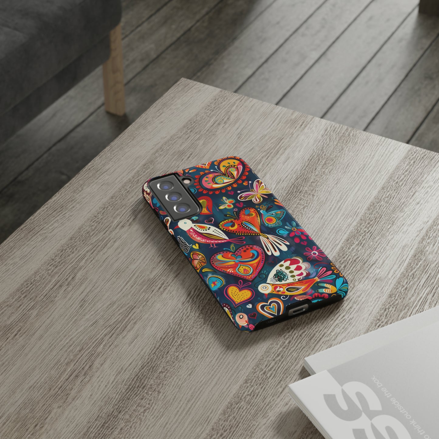 Bright Colorful Mexican Style Mural Painting Phone Case