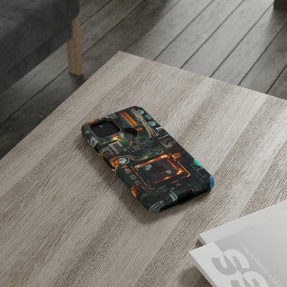 Circuit Board Themed Tough Phone Case