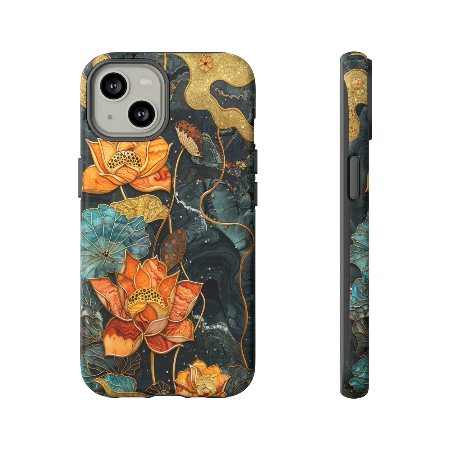 Chiyogami Floral Scroll Work Phone Case