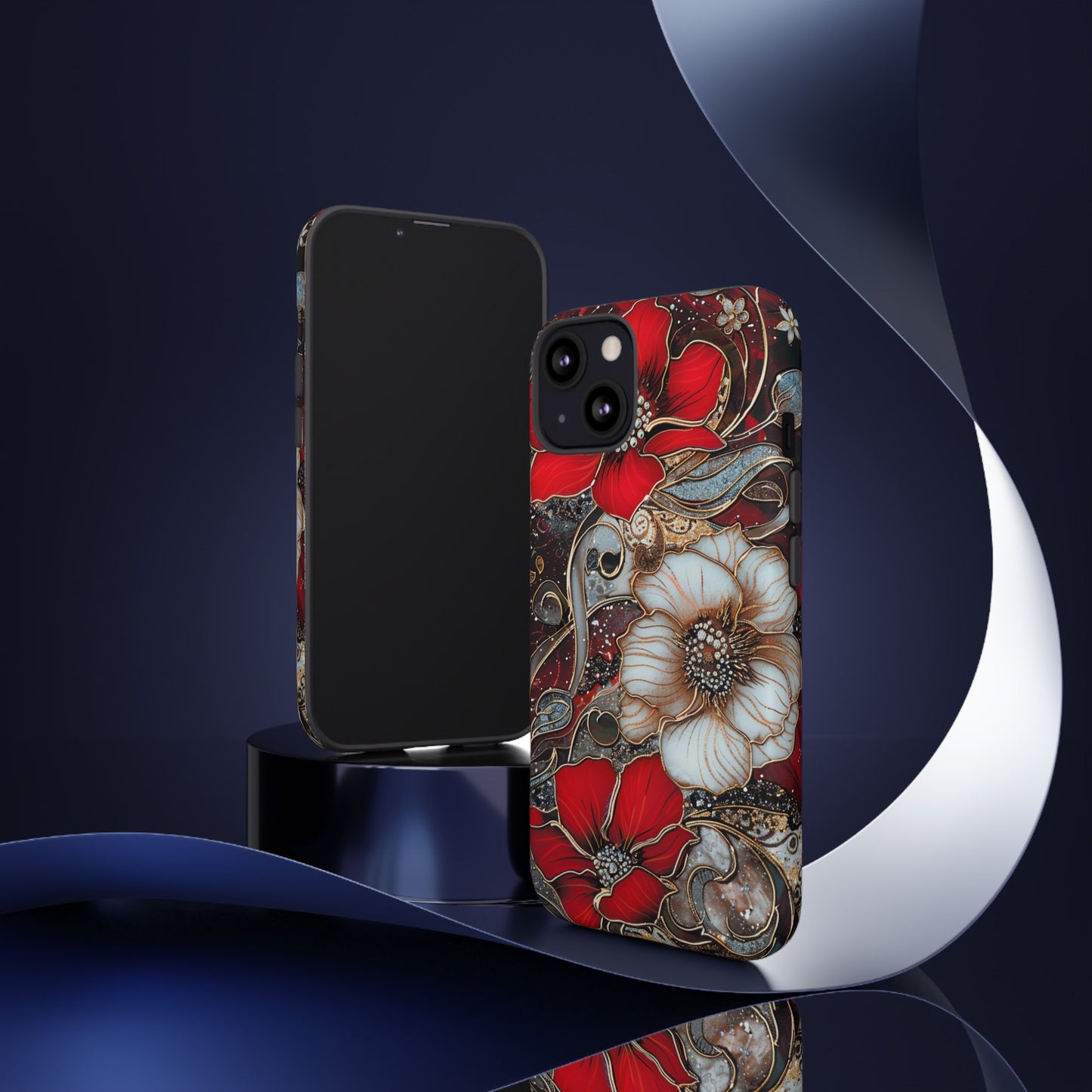 Stained Glass Floral Paisley Explosion Phone Case