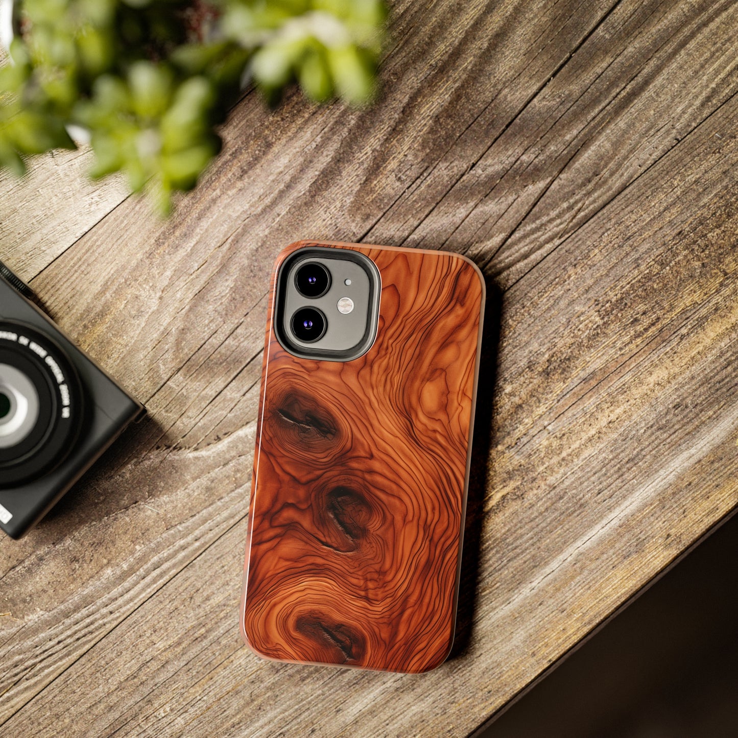 Elegant Timber: Faux Oak Wood Pattern | Dazzling Nature-Inspired iPhone Case