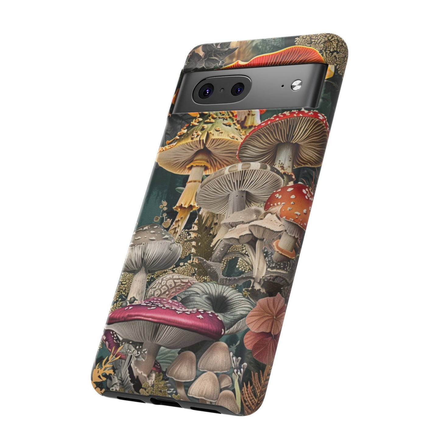 Vintage Illustration Mushroom Collage Phone Case