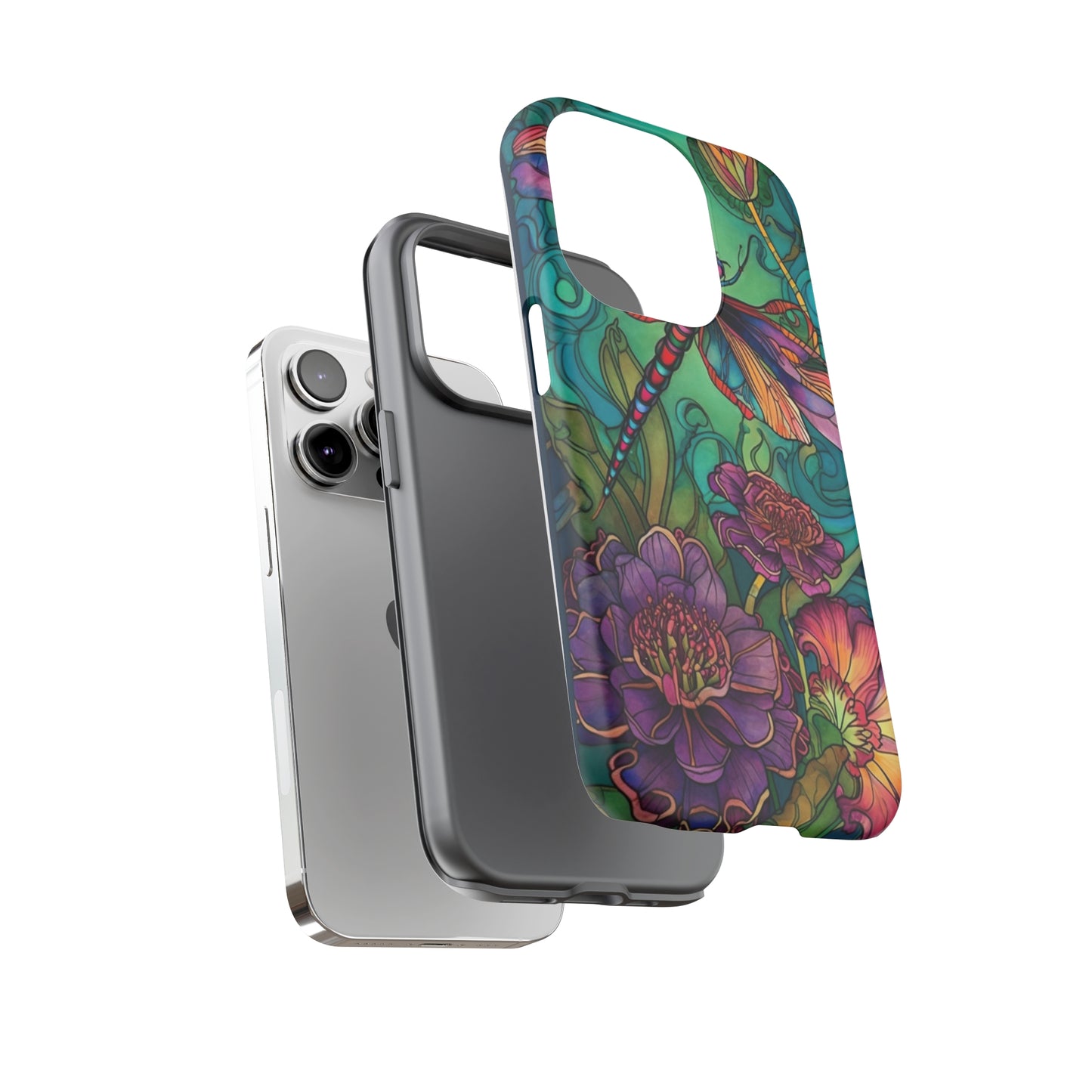 Art Nouveau Dragonfly - A Timeless Symbol of Elegance for Google Pixel, iPhone, and Samsung Cases