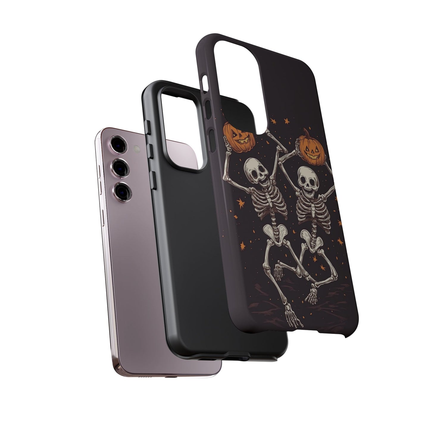 Dancing Skeletons with Jack-o'-Lanterns Phone Cover