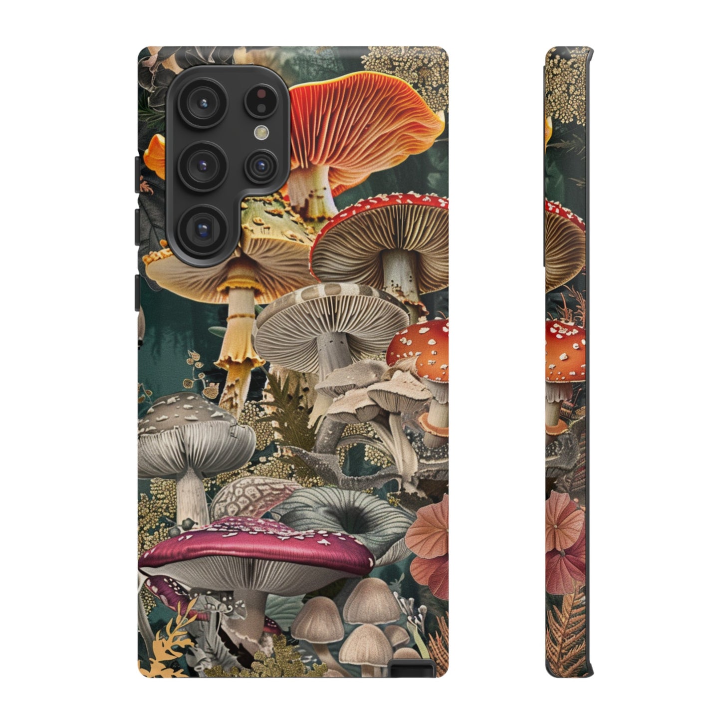 Vintage Illustration Mushroom Collage Phone Case