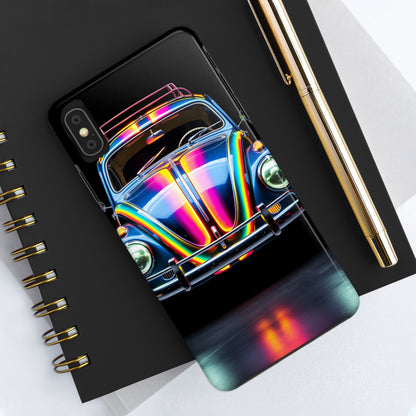 iPhone Case | Colorful Journeys: Psychedelic VW Bug iPhone Tough Case