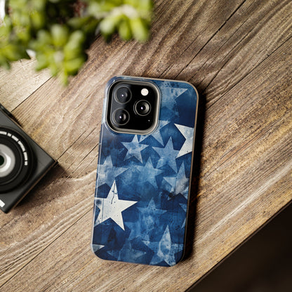 Starry Nights: Denim Dreams | Celestial Star-Patterned iPhone Case